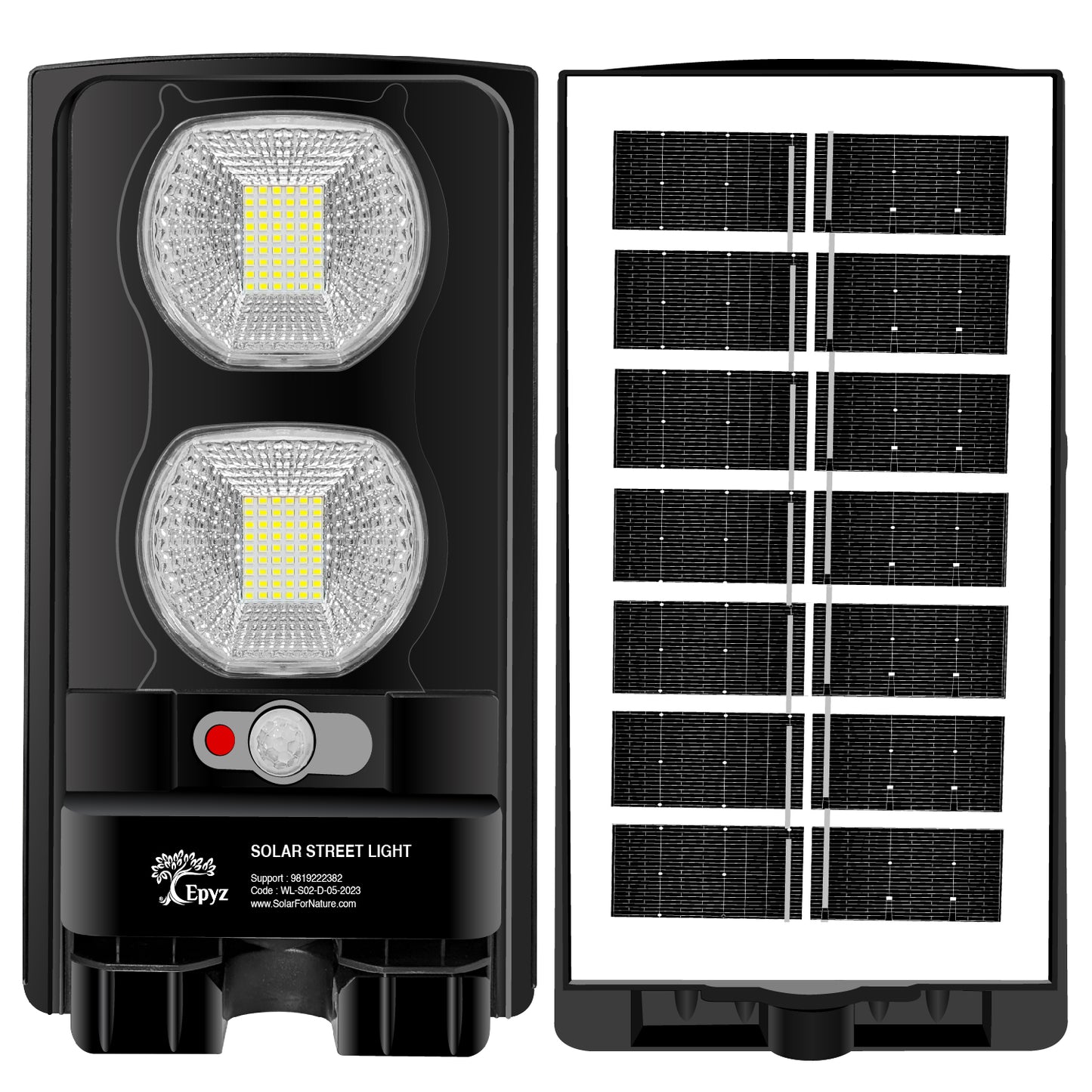 Solar Street Light For Garden Outdoor 20 Watt (White Light)