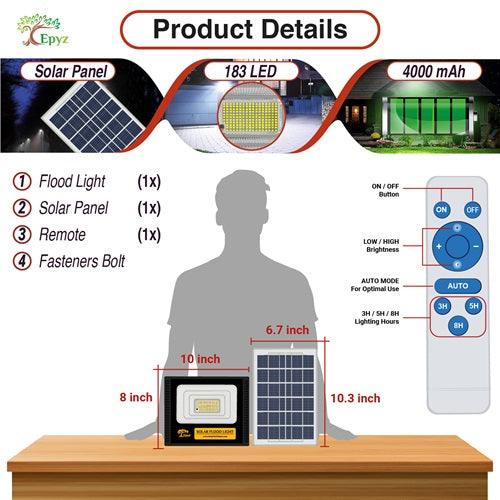 50 Watt Solar Flood Light (White Light)