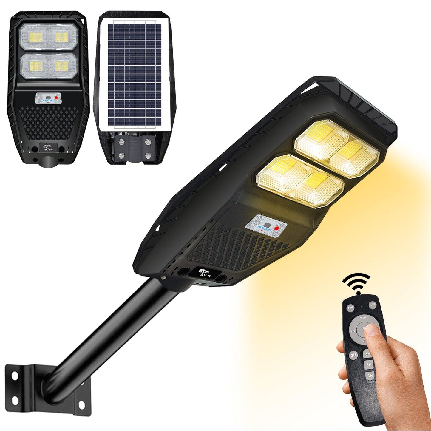 50 Watt Solar Street Warm Light (With Pole)