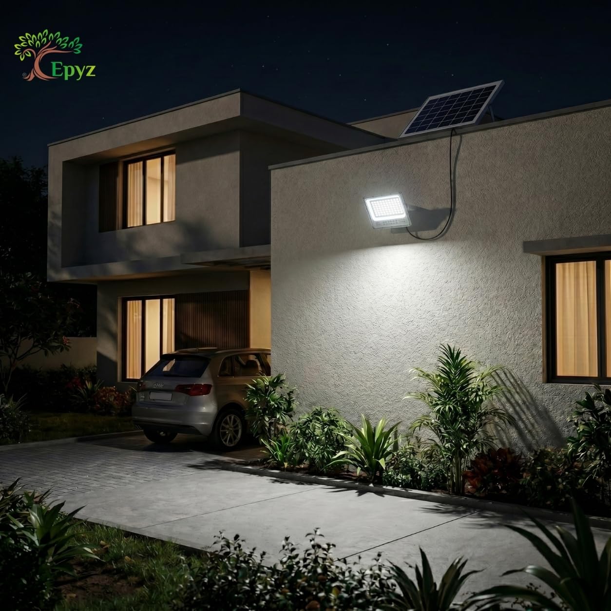 200 WATT SOLAR FLOOD LIGHT WITH ALUMINIUM BODY