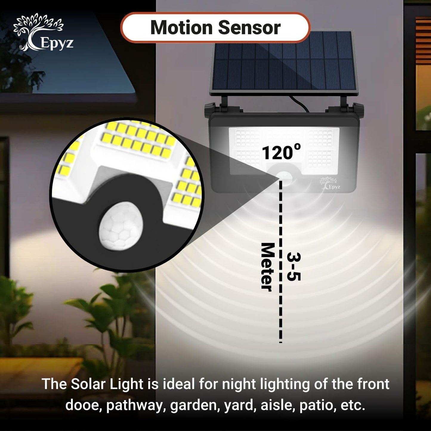 Solar LED Flood Light 20W (Buy 1 Get 1 Free) | USB Rechargeable | 2000mAh Battery