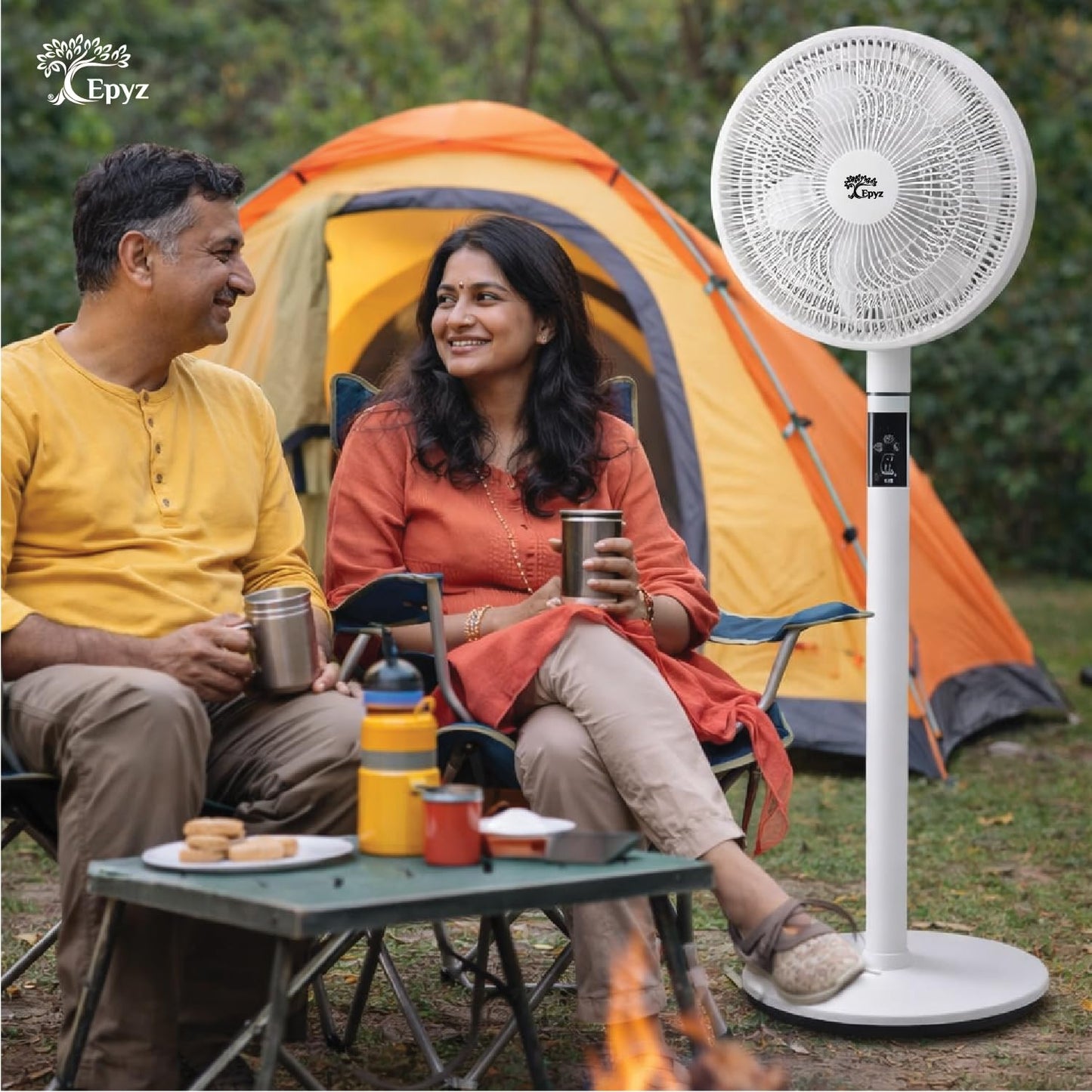 Solar portable fan
