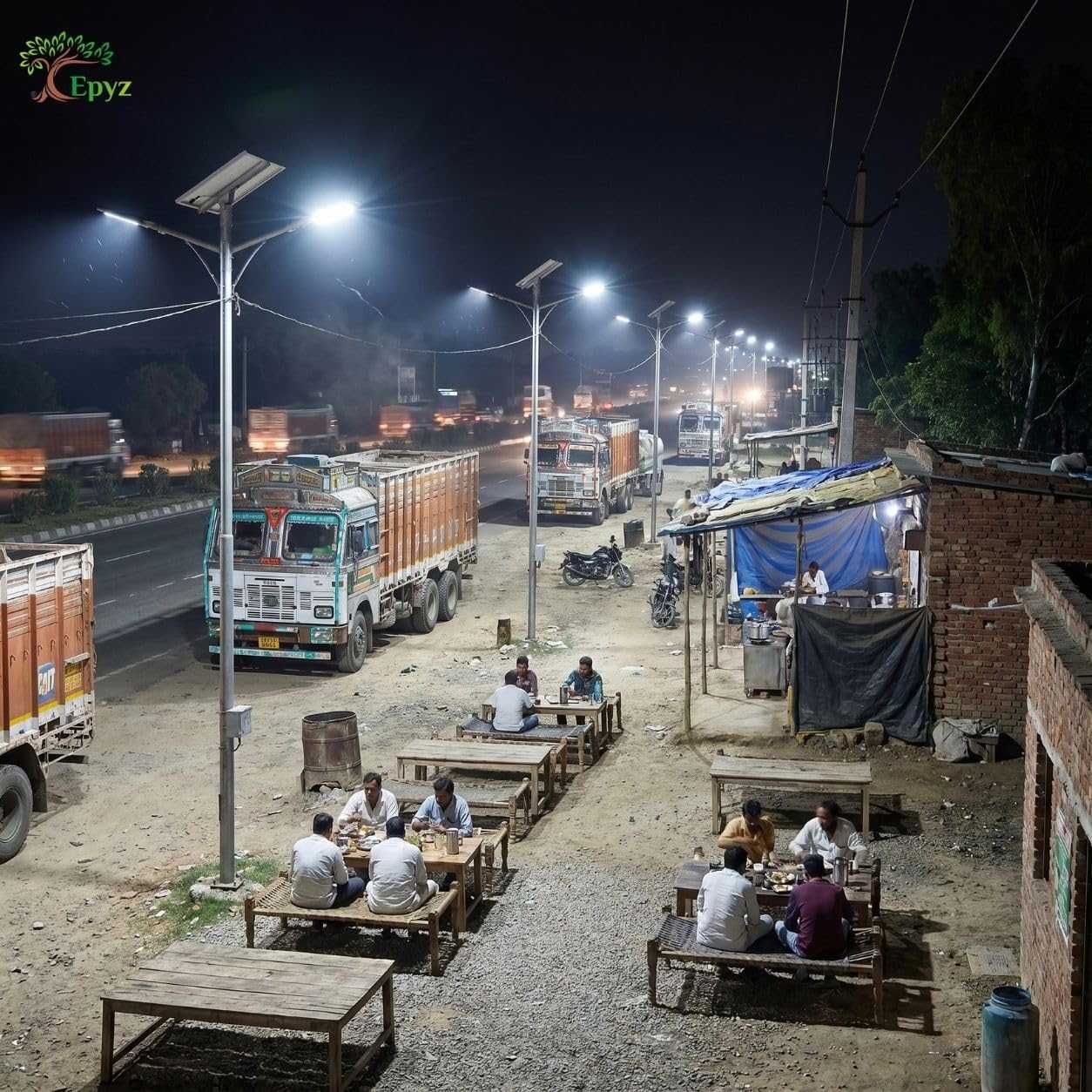 300 WATT SEMI-INTEGRATED SOLAR STREET LIGHT WITH ALUMINIUM BODY (128 LED )