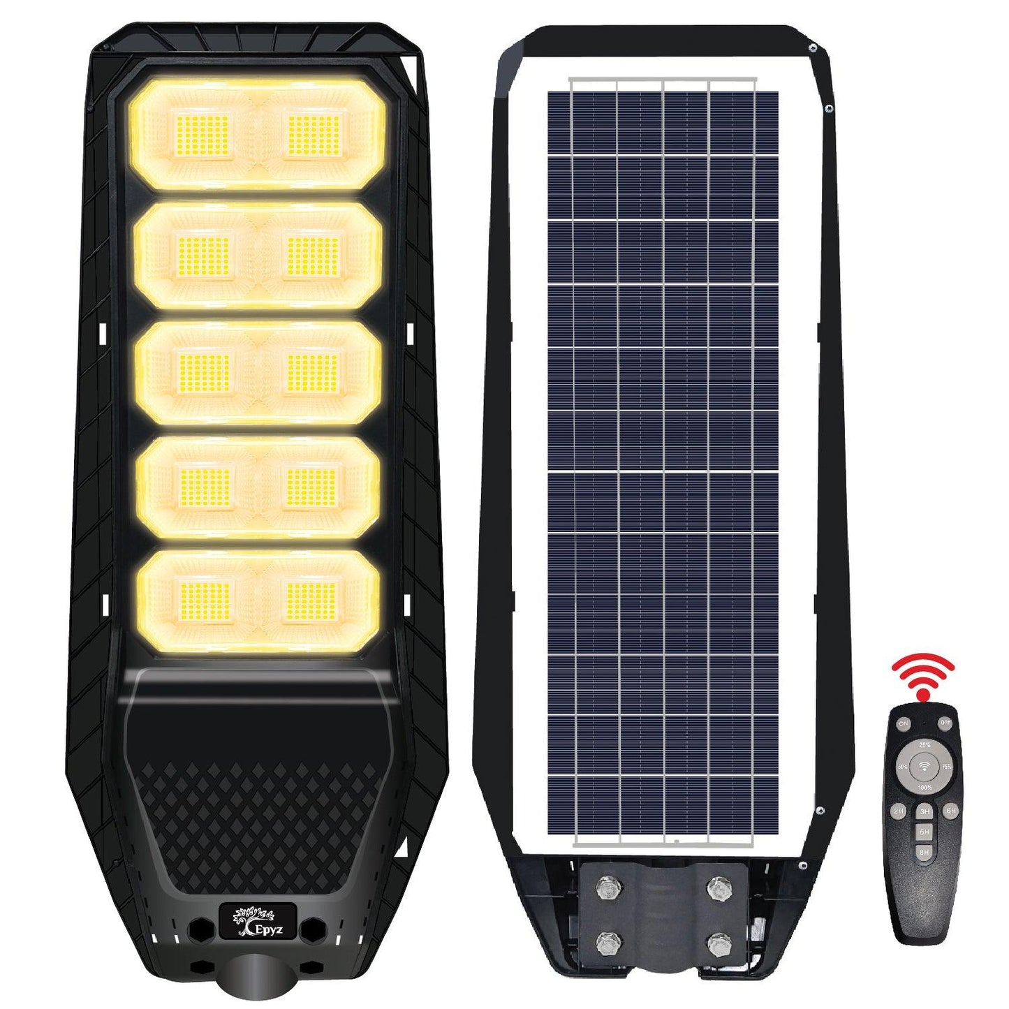 200 Watt Solar Hexagon Street Warm Light