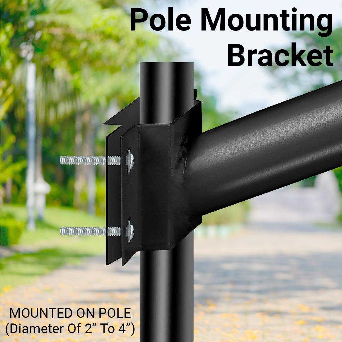 Epyz Black Mounting Short Pole 15 inch ( Short Pole )