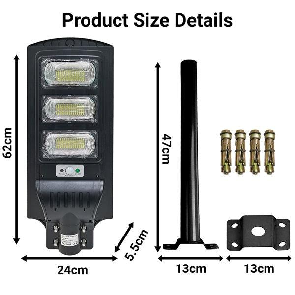 90 Watt Black Solar Street Light