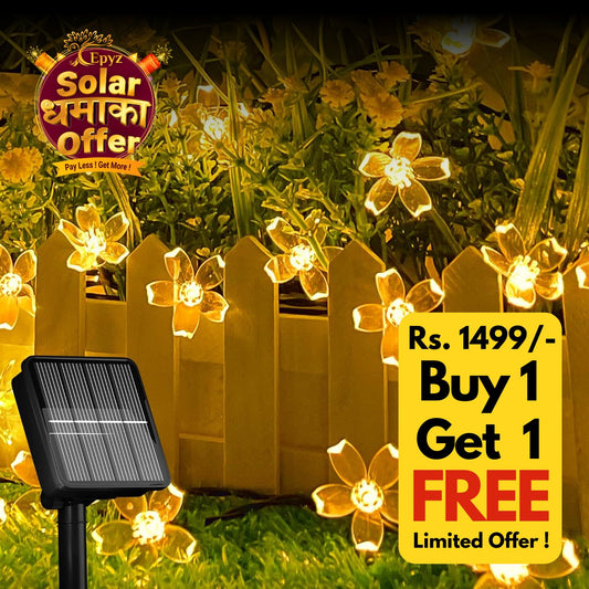 Solar Sakura String 30 LED Light ( Buy 1 Get 1 Free ! )