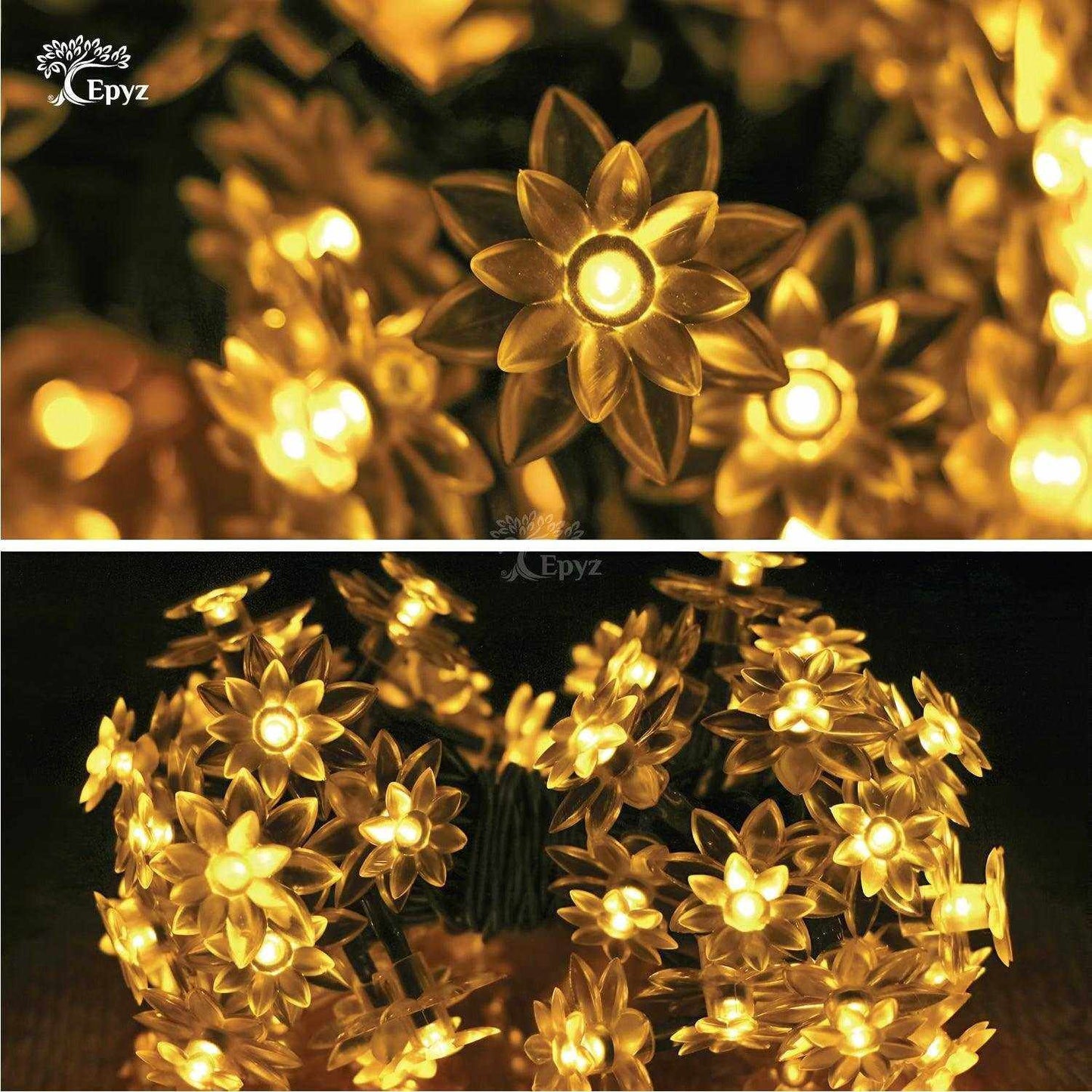 Solar Lotus Flower String Lights - Epyz ( Buy 1 Get 1 Free ! )
