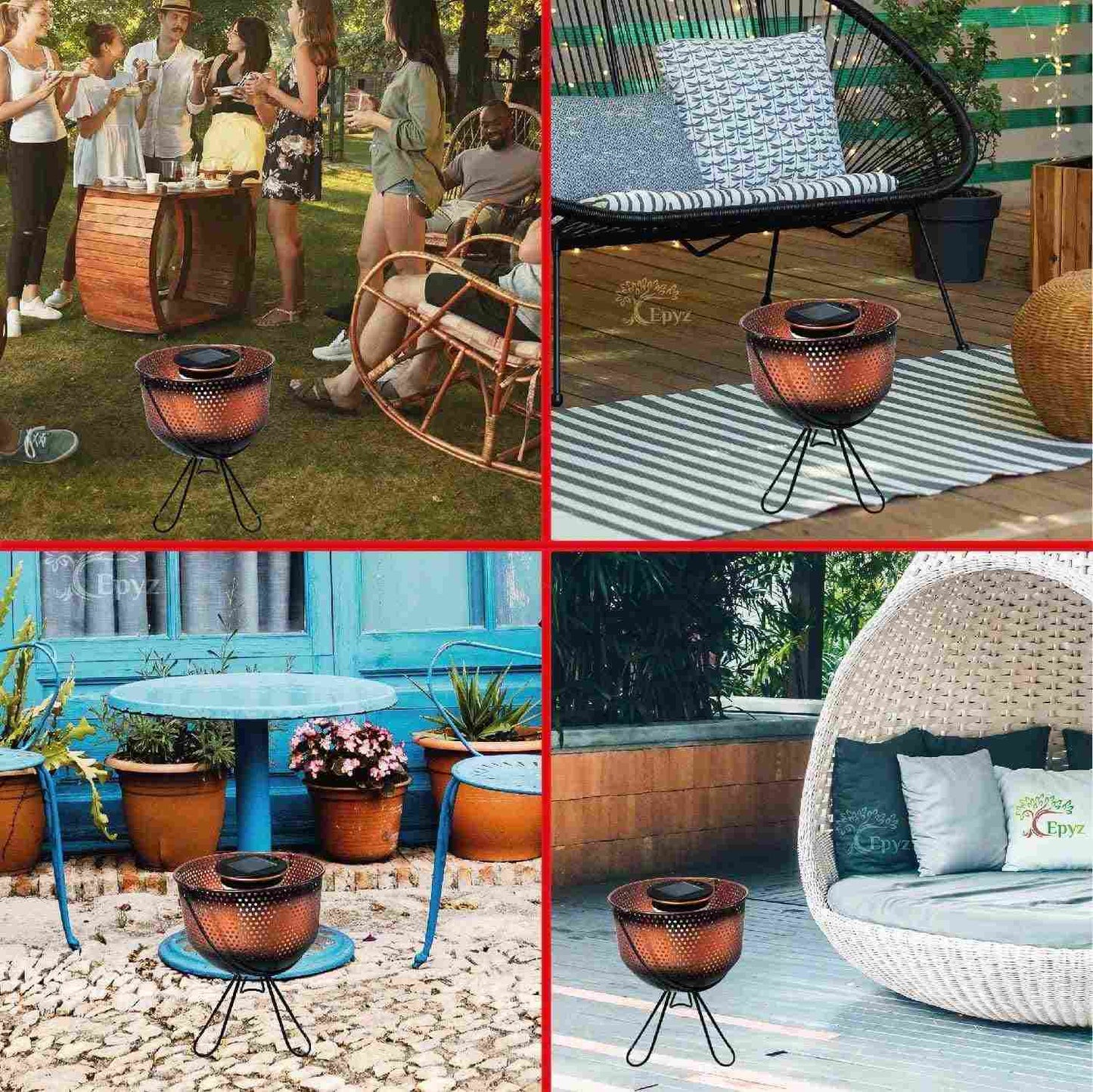 Solar Led Home Decor Lights Metal - Epyz