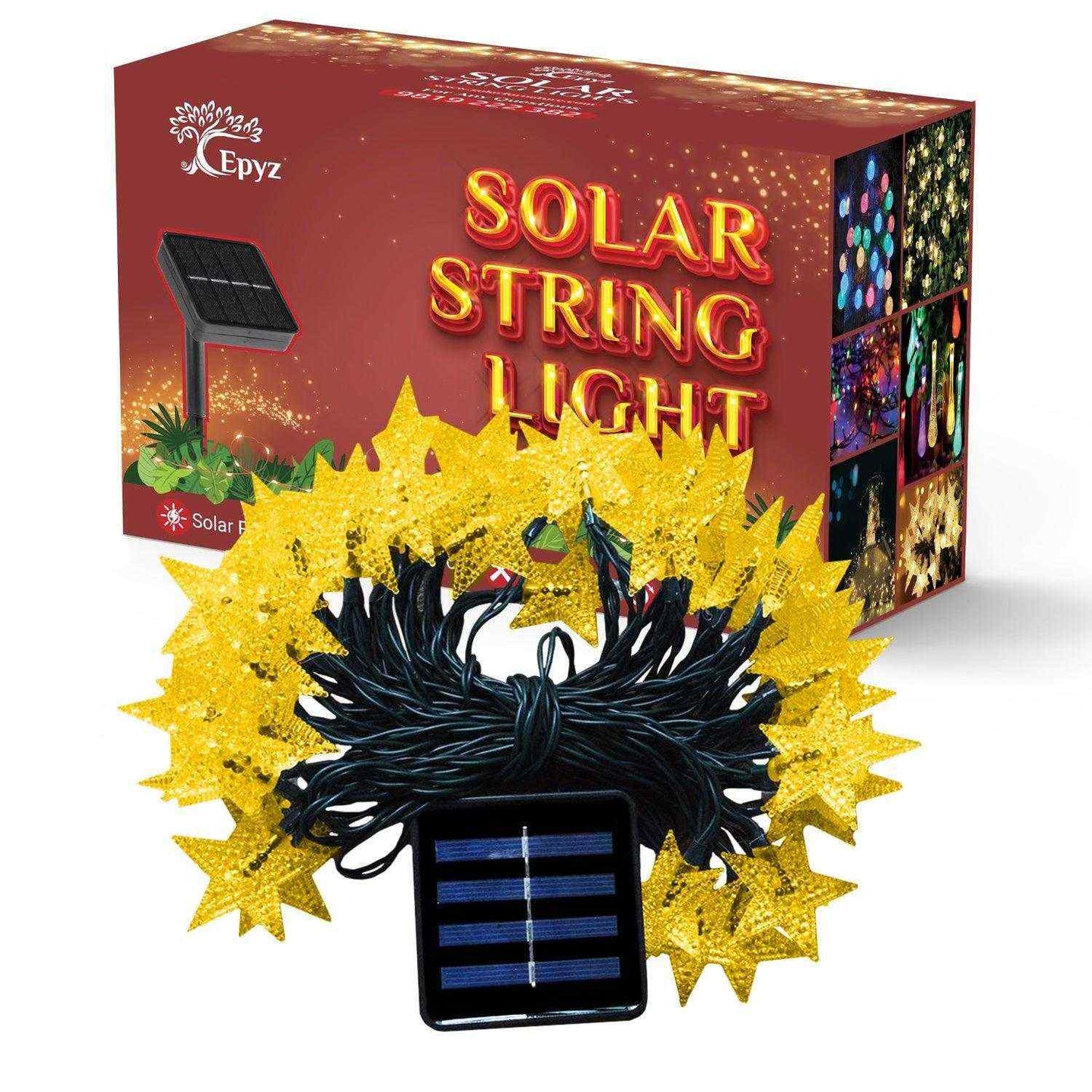 Solar Star Decoration Warm Light - Epyz ( Buy 1 Get 1 Free ! )