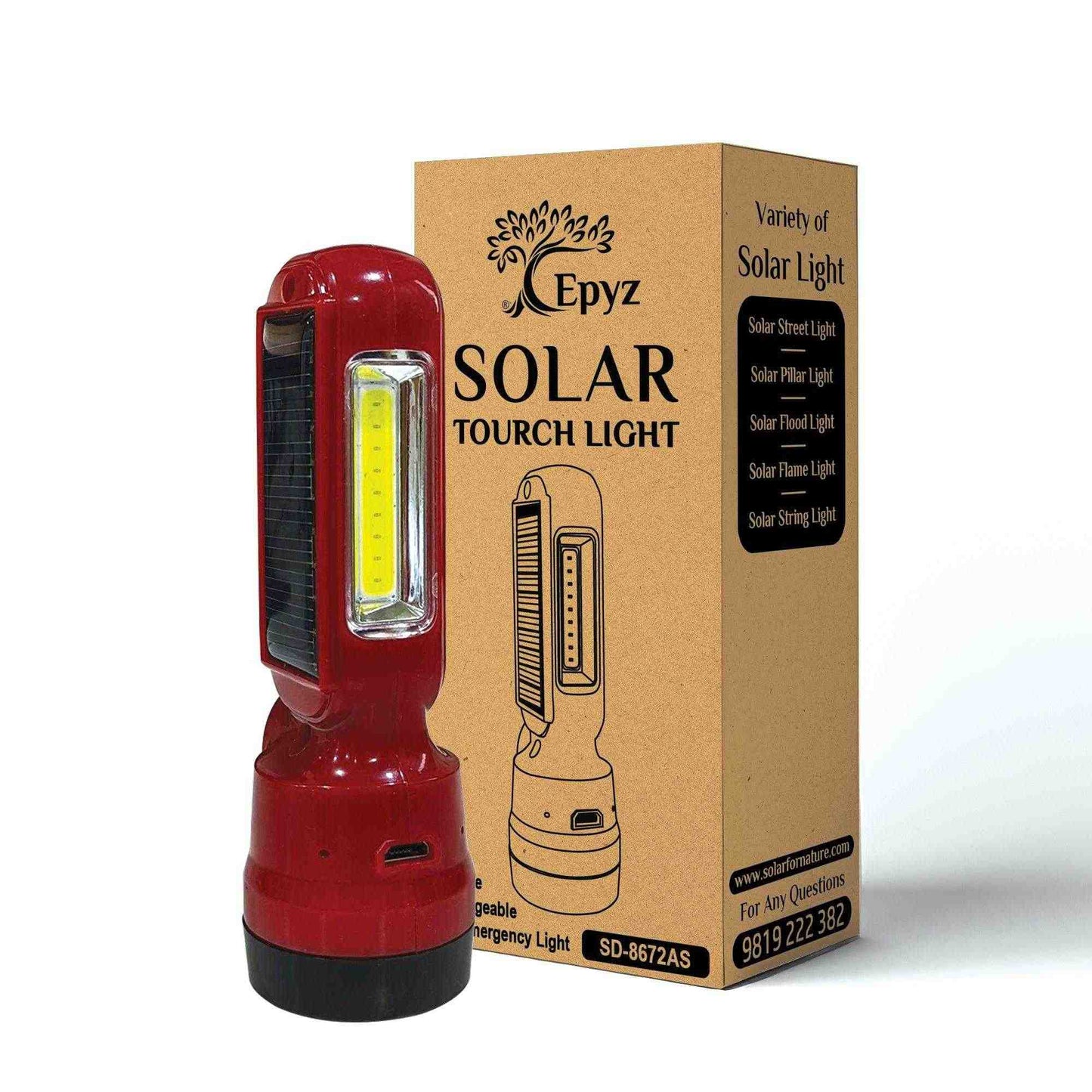 Solar Torch Lights (Buy 1 Get 1 Free)