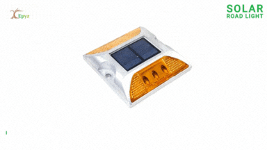 Solar Road Stud Yellow Light