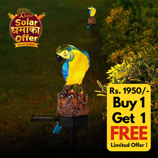 Epyz Solar Garden Light Parrot (Buy 1 Get 1 Free)