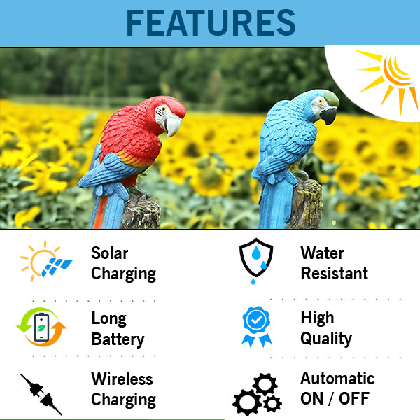 Epyz Solar Garden Light Parrot (Buy 1 Get 1 Free)