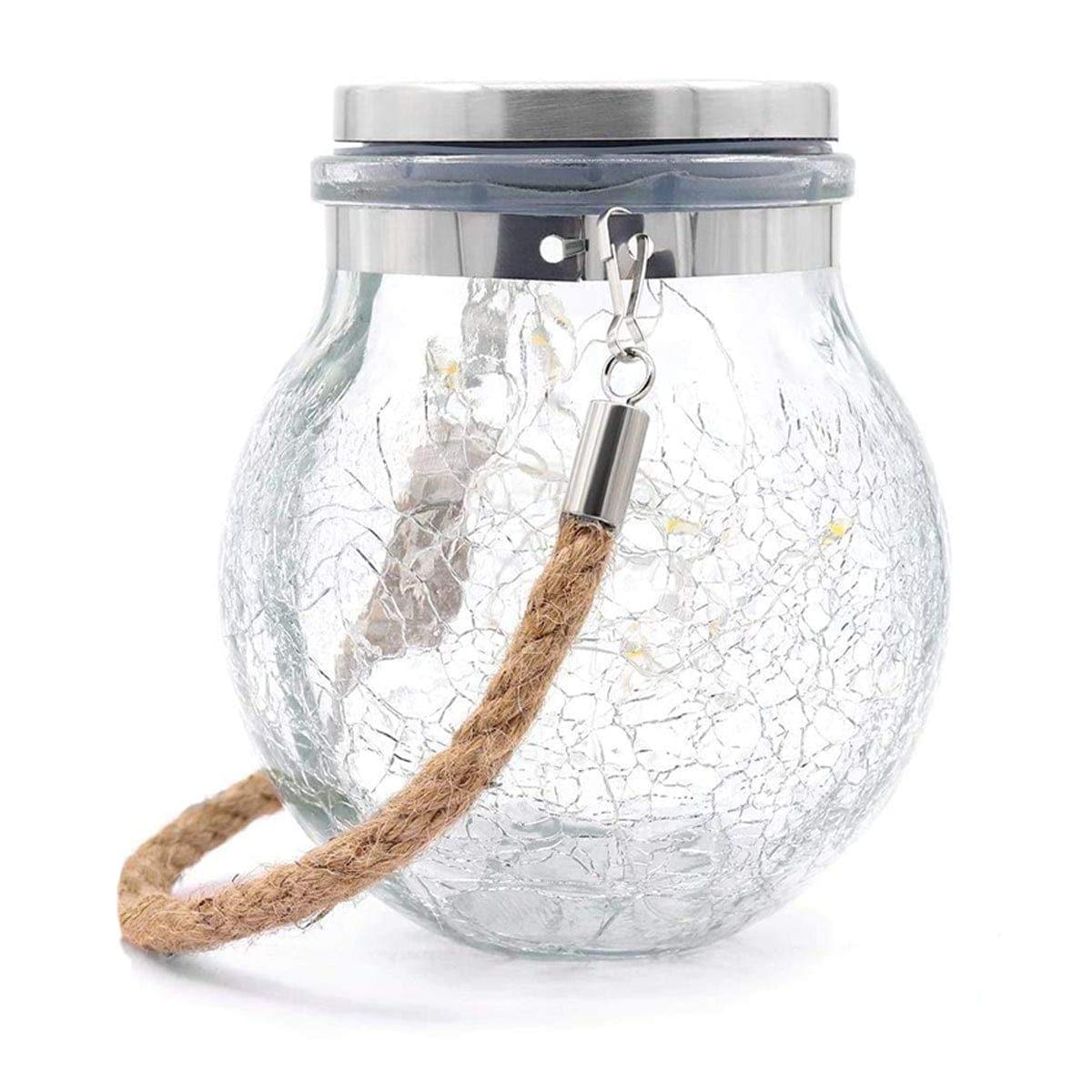 Lights In Jars Decorations | Solar Haning 20 Led Jar Light