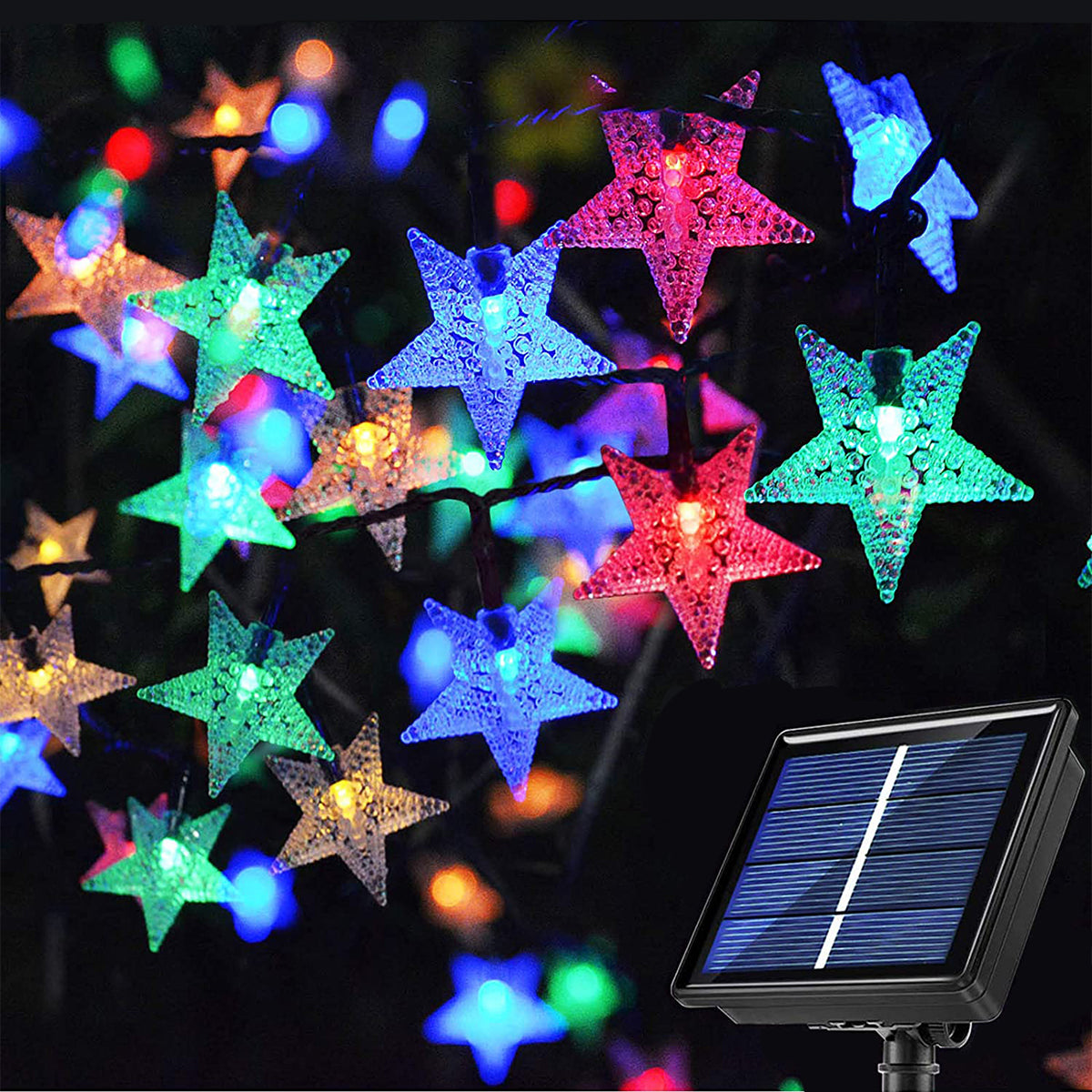 Epyz Solar String Light Star Shape Multicolor Solar For Nature