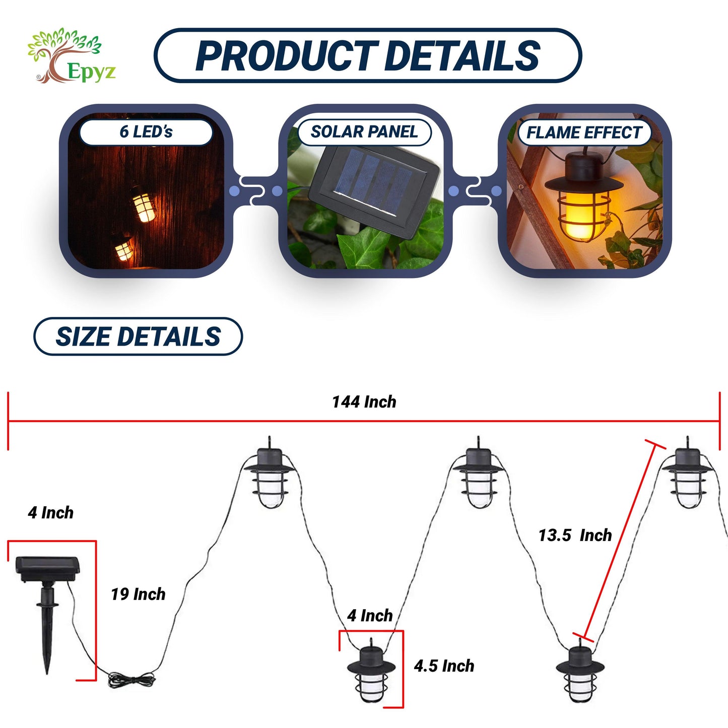 Hanging Solar Lights For Garden