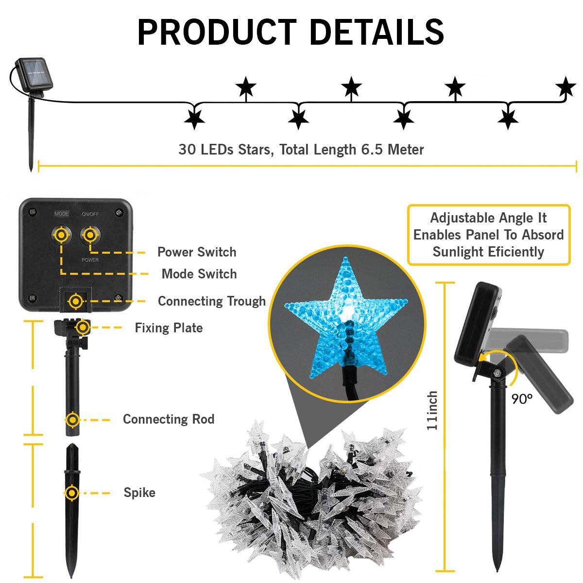 Buy Online Solar Star String Lights For Outdoor