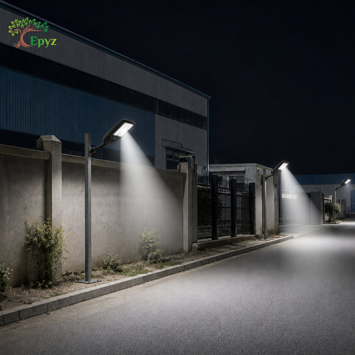 80WATT SOLAR STREET LIGHT WITH OPTICAL LENS LED