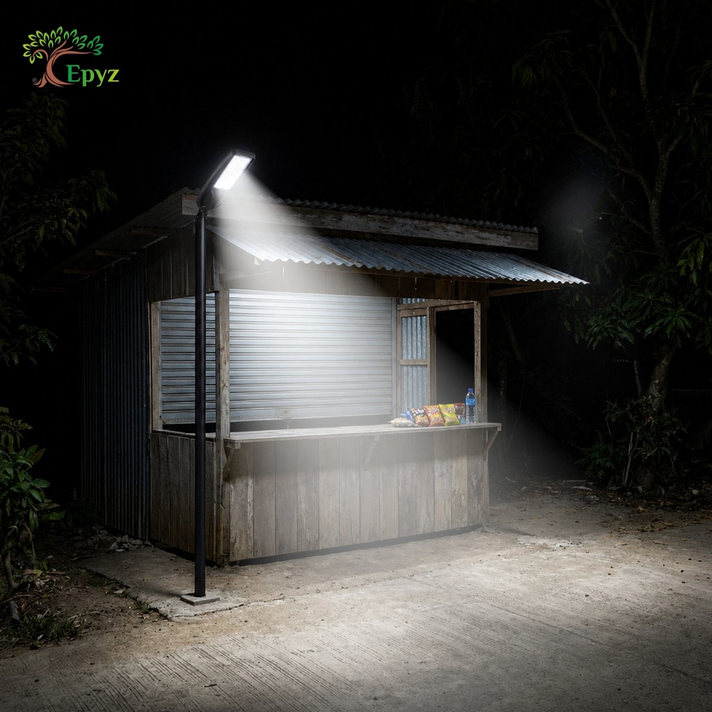 80WATT SOLAR STREET LIGHT WITH OPTICAL LENS LED