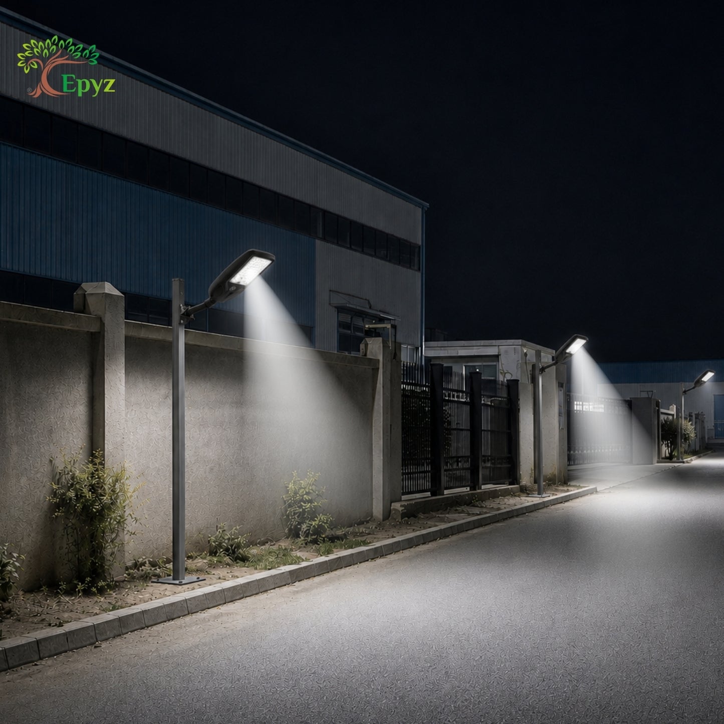80WATT SOLAR STREET LIGHT WITH OPTICAL LENS LED
