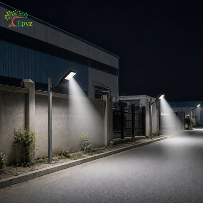 80WATT SOLAR STREET LIGHT WITH OPTICAL LENS LED