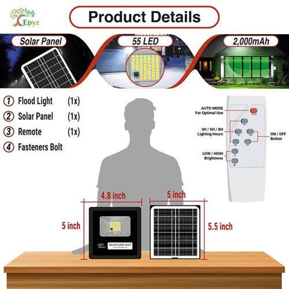 10 Watt Solar LED Flood Lights (White Light)