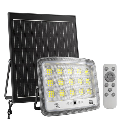 100W SOLAR FLOOD LIGHT WITH OPTICAL LENS LED