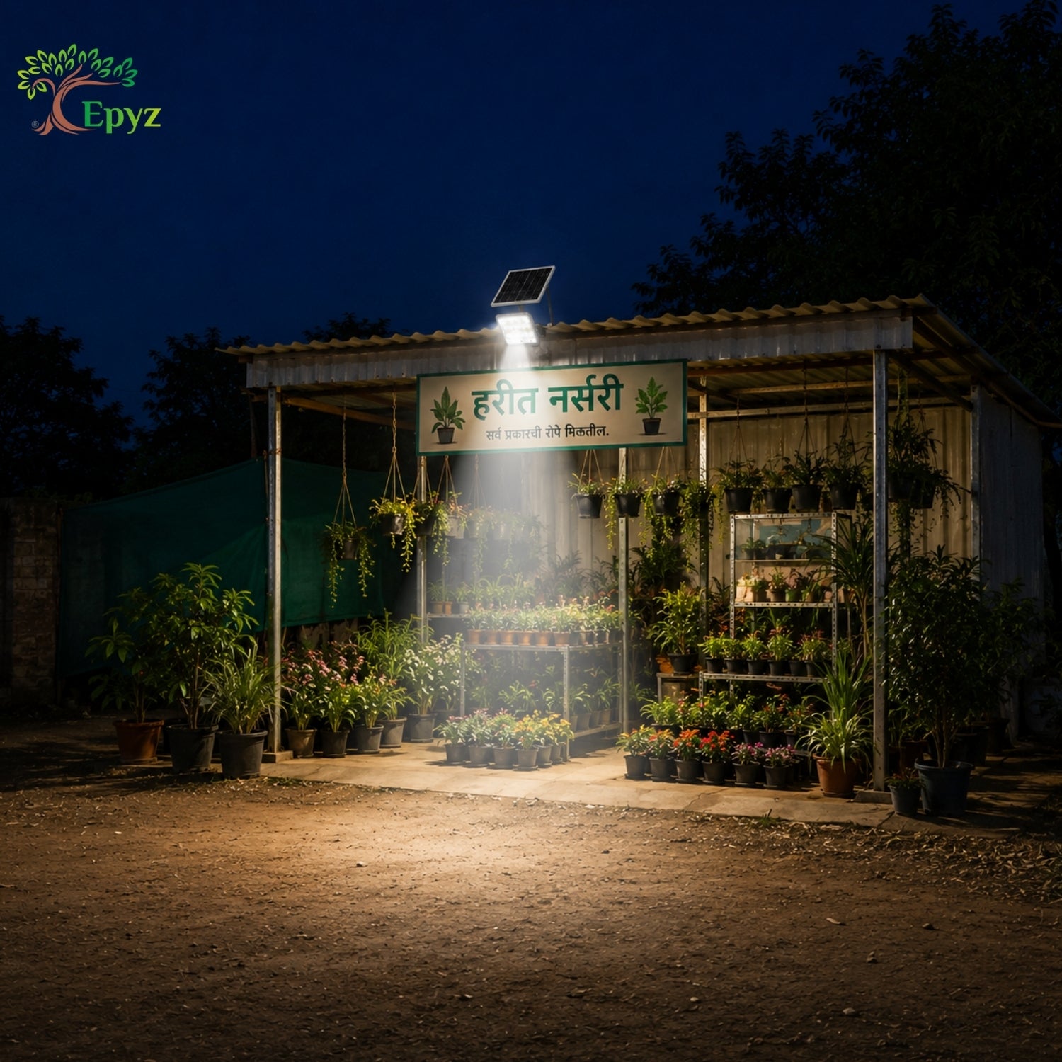 100W SOLAR FLOOD LIGHT WITH OPTICAL LENS LED