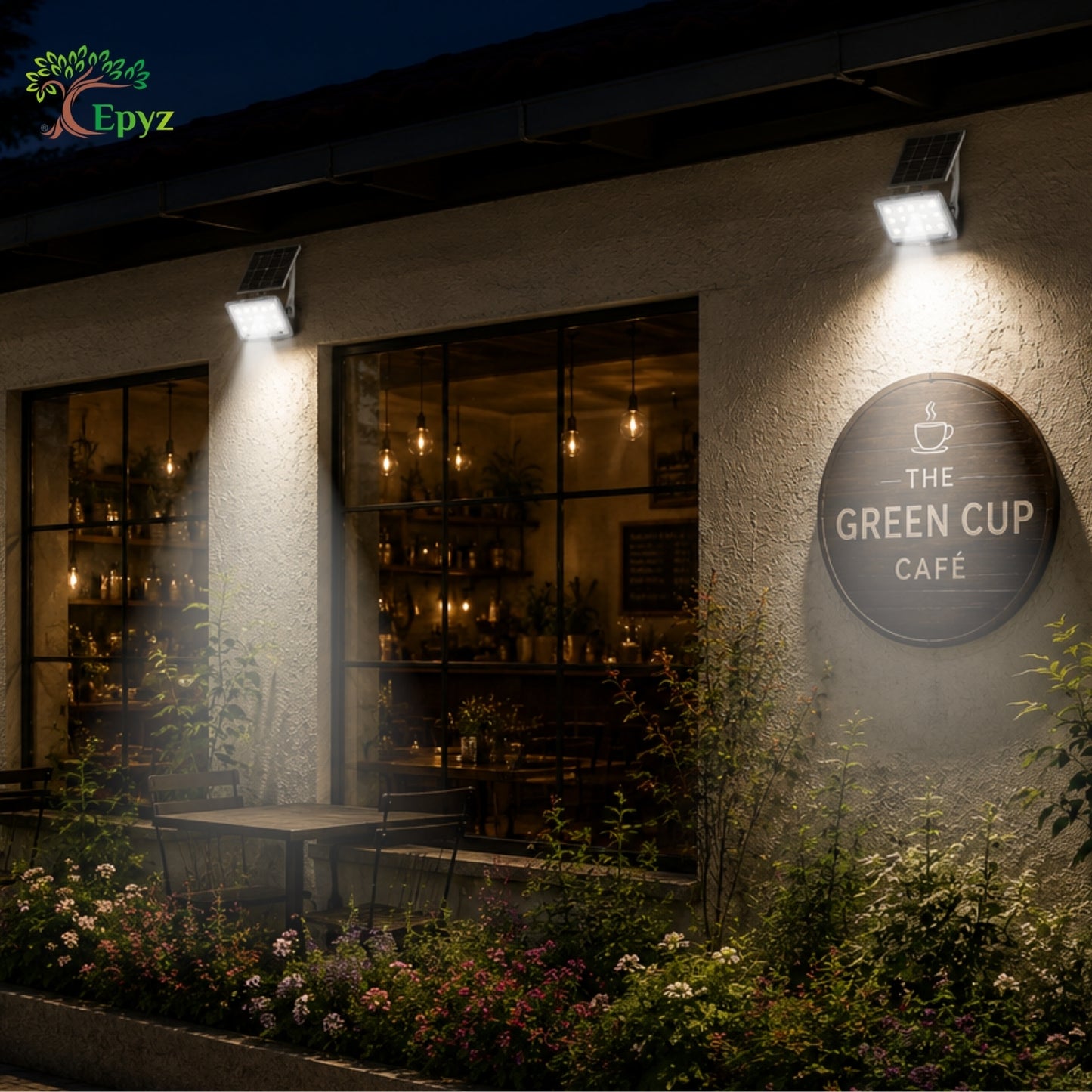 100W SOLAR FLOOD LIGHT WITH OPTICAL LENS LED