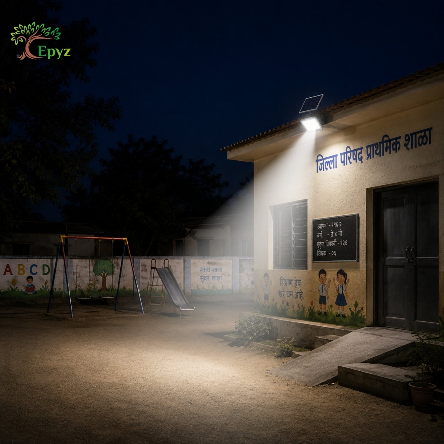 100W SOLAR FLOOD LIGHT WITH OPTICAL LENS LED