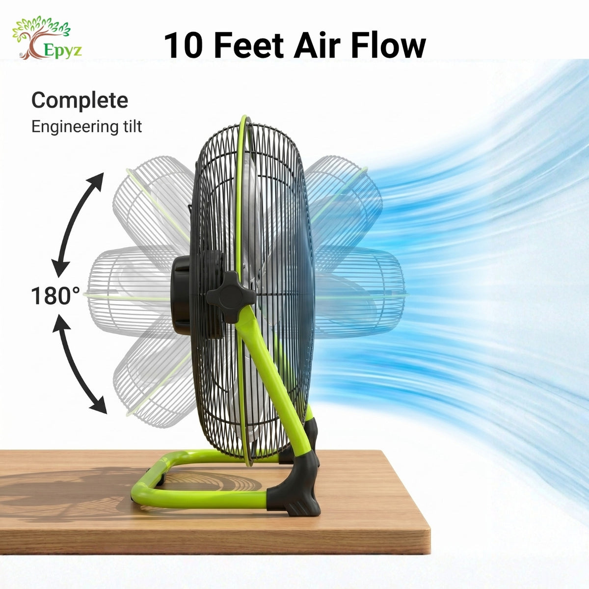 SOLAR POWERED PORTABLE  & RECHARGEABLE FAN - 14 INCH ALUMINIUM BODY (TABLE FAN )