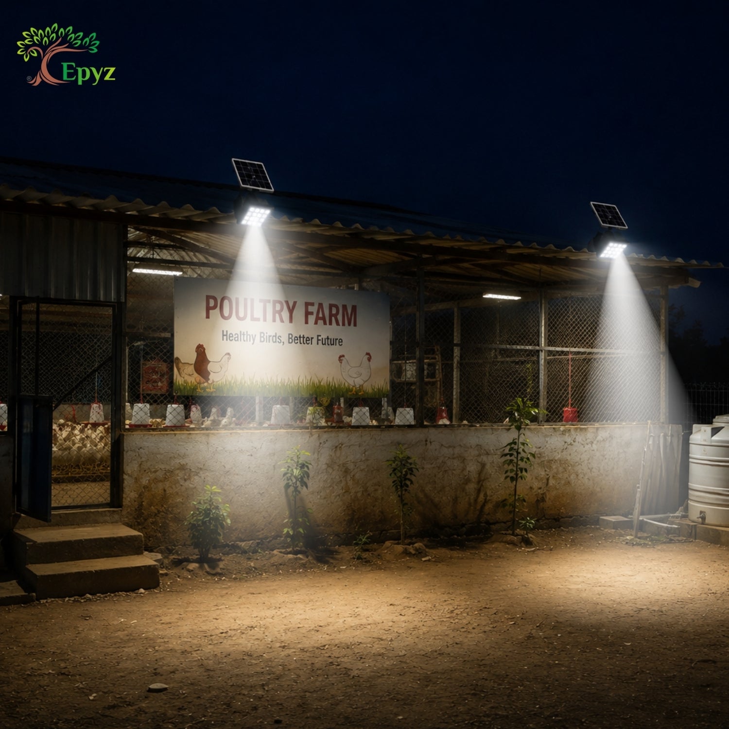 100W SOLAR FLOOD LIGHT WITH OPTICAL LENS LED