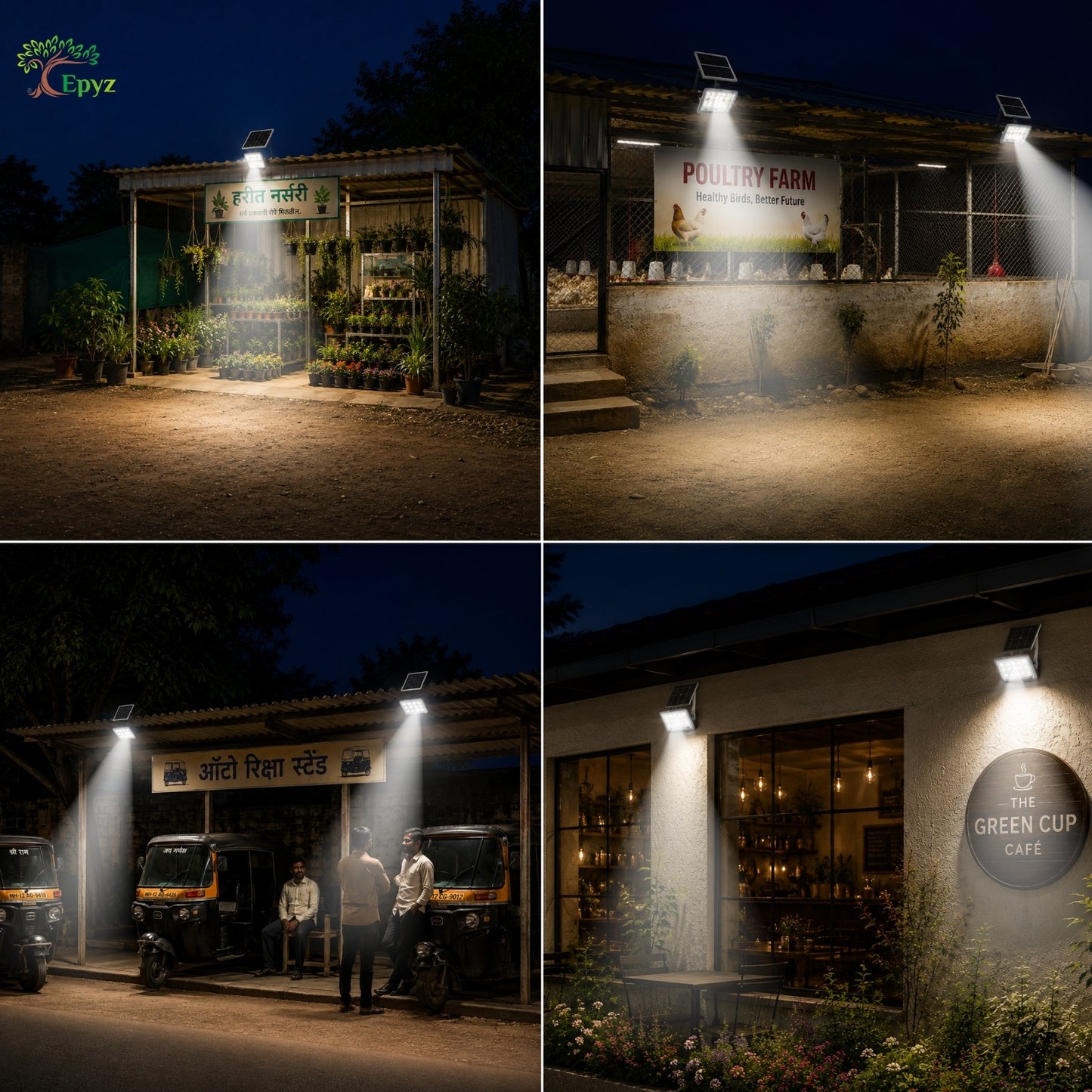 100W SOLAR FLOOD LIGHT WITH OPTICAL LENS LED