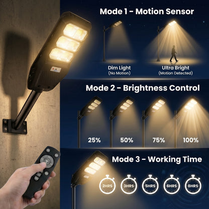 100 Watt Solar Street Warm Light (Without Pole)