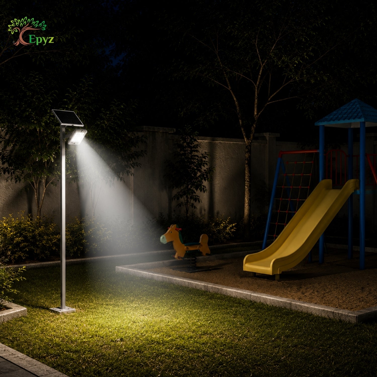 200W SOLAR FLOOD LIGHT WITH OPTICAL LENS LED
