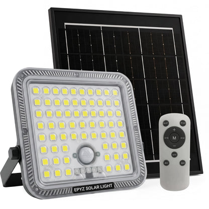 200 WATT SOLAR FLOOD LIGHT WITH MOTION SENSOR (63 LED)