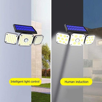 Solar Security Light | Solar 3 Head Motion Sensor Cob Light