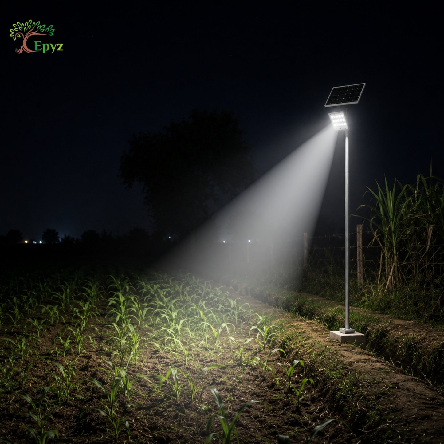 300W SOLAR FLOOD LIGHT WITH OPTICAL LENS LED