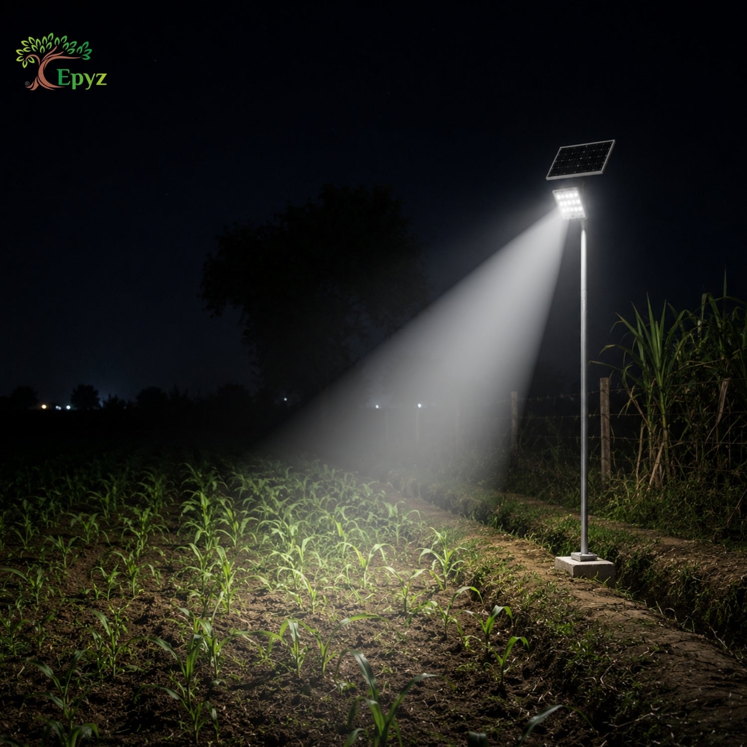 300W SOLAR FLOOD LIGHT WITH OPTICAL LENS LED