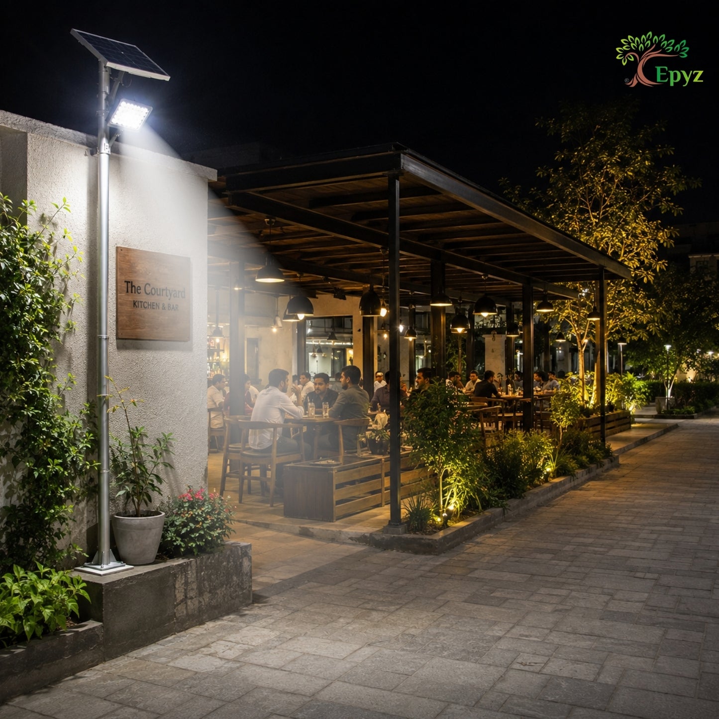 300W SOLAR FLOOD LIGHT WITH OPTICAL LENS LED