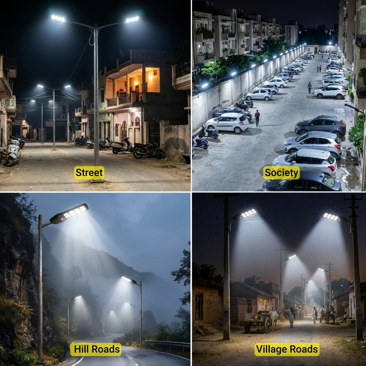 150 Watt Solar Street Light for Garden (White Light)