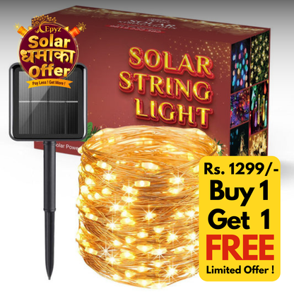 Solar String lights 100 LED - Solar For Nature( Buy 1 Get 1 Free ! )