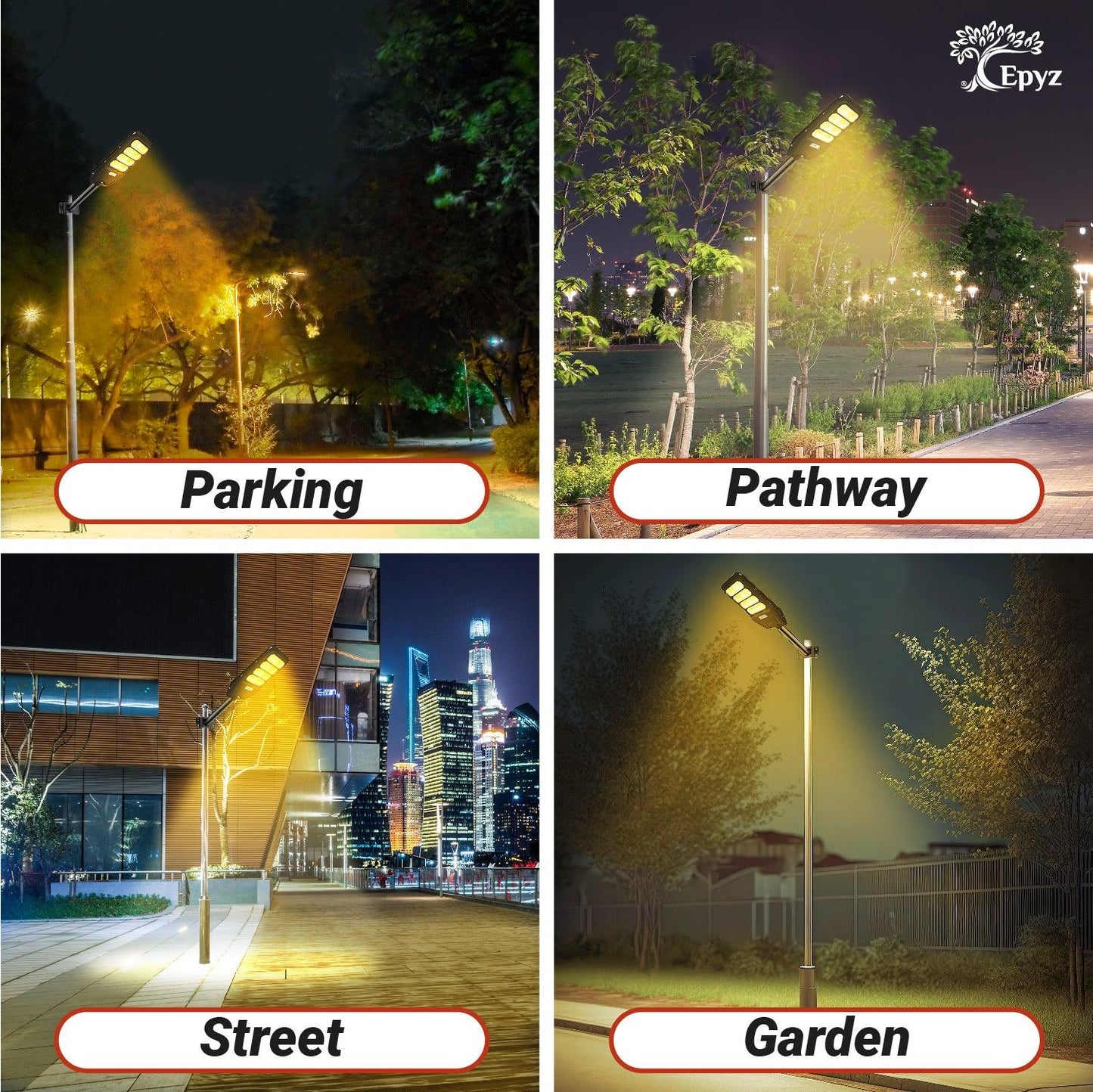 150 Watt Solar Street Light (Warm Light)