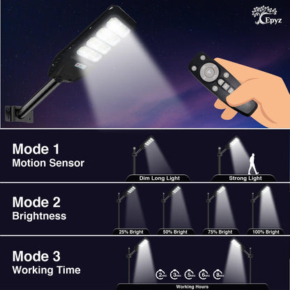 150 Watt Street Light Decoration | Solar Hexagon Street Light