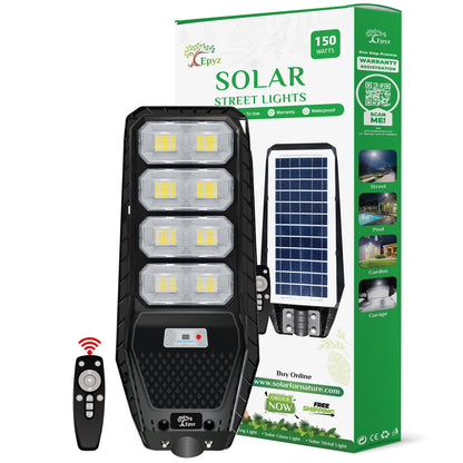 150 Watt Solar Street Light for Garden (White Light)