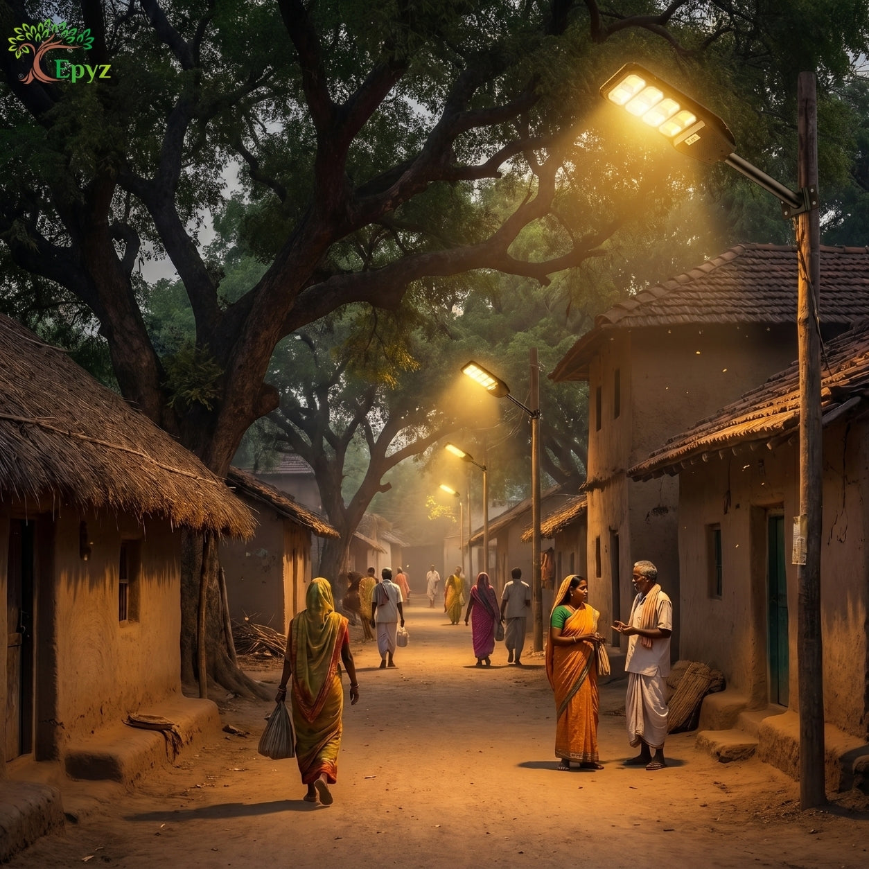 150 Watt Solar Street Light (Warm Light)