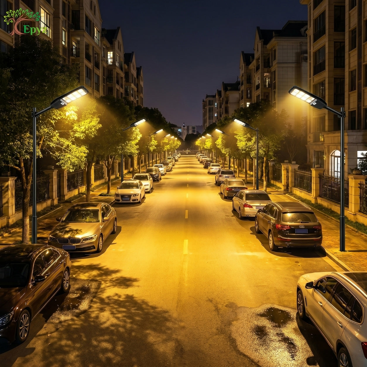 150 Watt Solar Street Light (Warm Light)