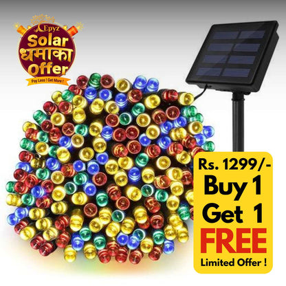 Solar Room Decor Lights 100 Led Multicolor - Epyz( Buy 1 Get 1 Free ! )