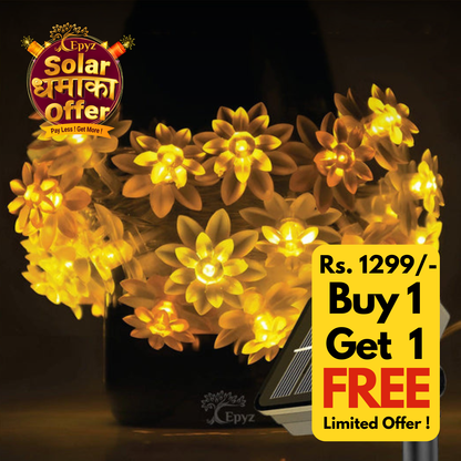 Solar Lotus Flower String Lights - Epyz ( Buy 1 Get 1 Free ! )